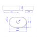 Cuba de Apoio Deca Slim 50x30 L.14050.17 Oval Branca