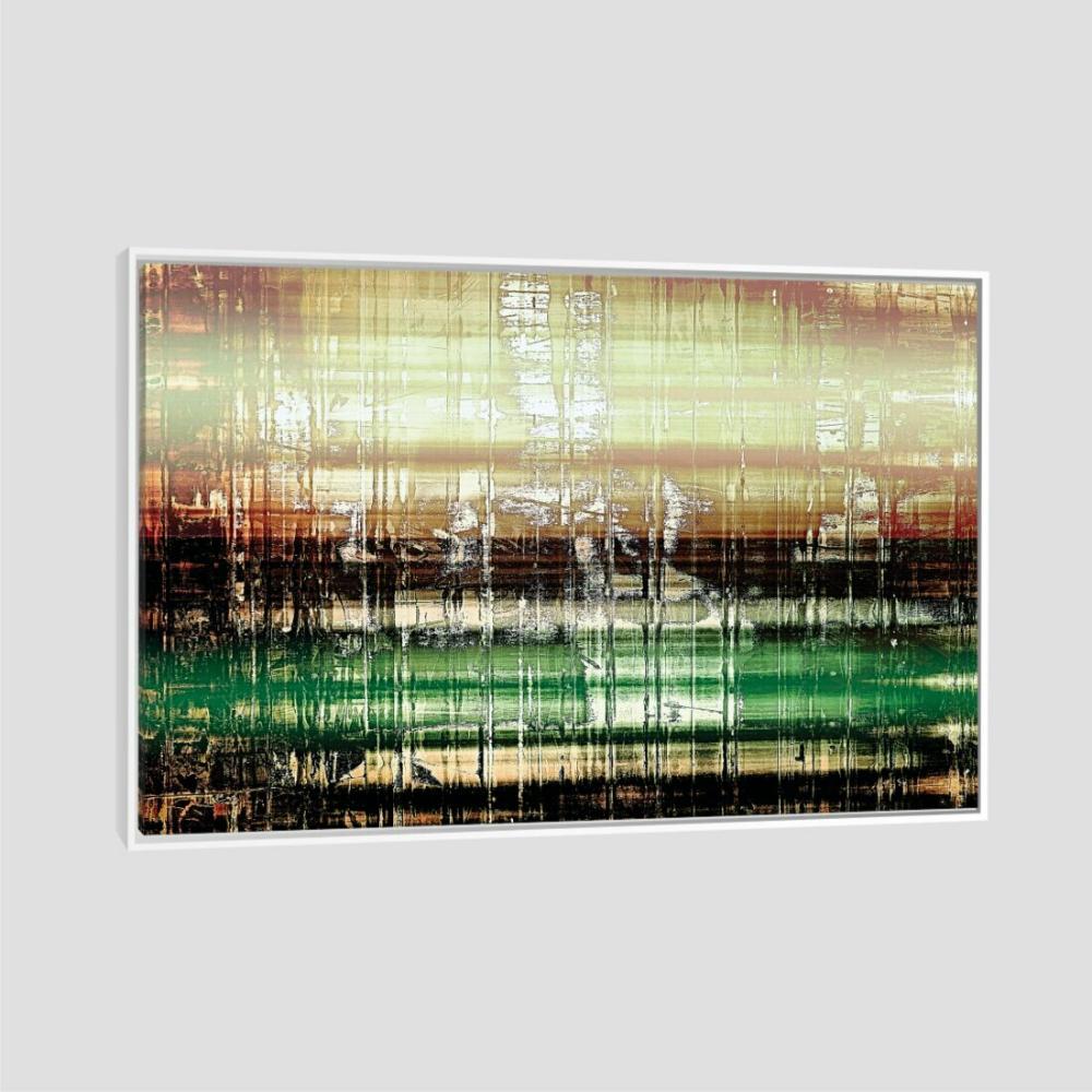 Quadro Abs Dg3 Tela Moldura Branca 120X80Cm