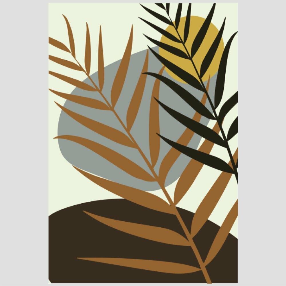 Quadro Abs Fl Ii Tela No Chassi 45X30Cm