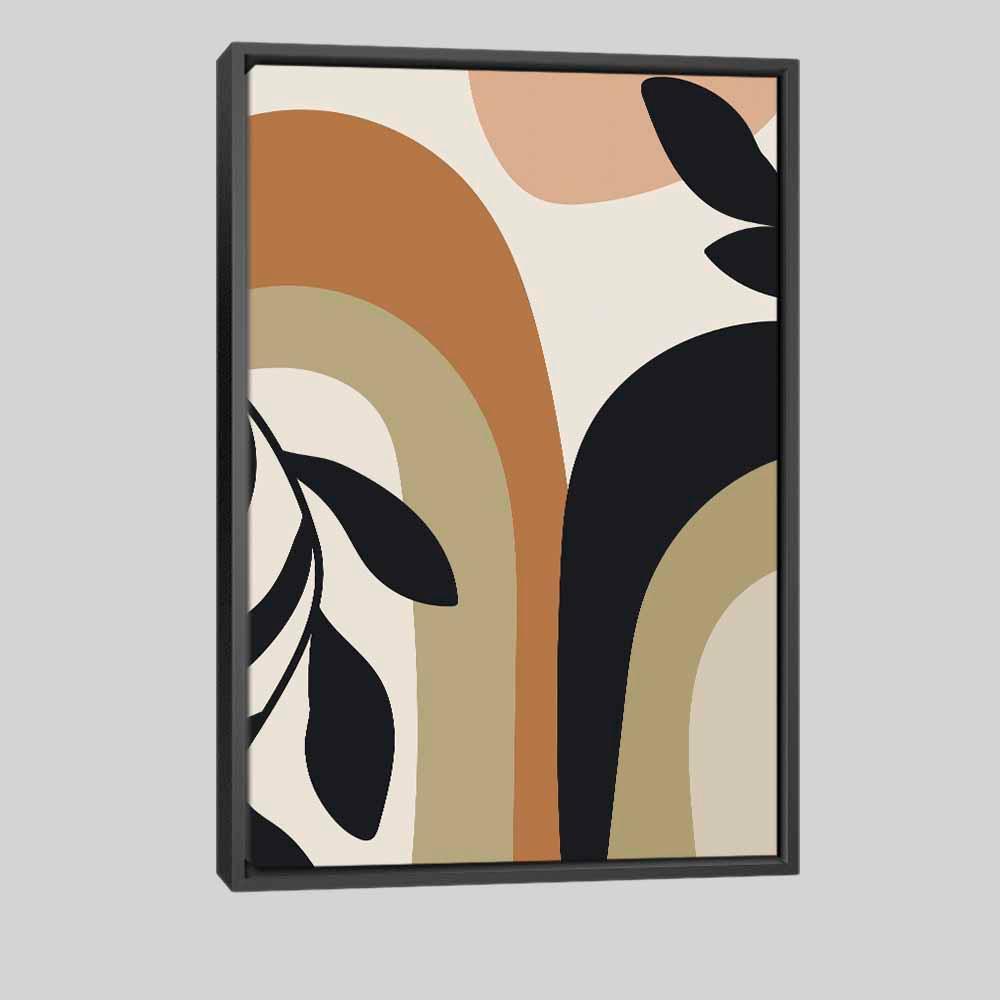 Quadro Abs M1 Tela Moldura Preta 63X42Cm