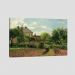 Quadro Camille Pissarro Garden Tela No Chassi 95X63Cm