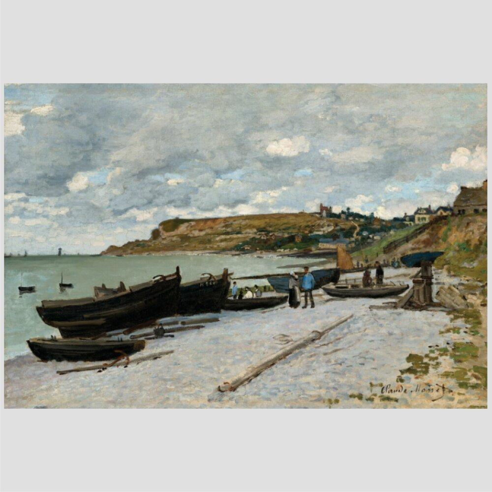 Quadro Claude Monet Sainte Andresse Tela No Chassi 95X63Cm