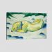 Quadro Franz Marc Dog Lying In The Snow Tela No Chassi 45X30Cm