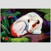 Quadro Franz Marc The Bull Tela Moldura Preta 63X42Cm