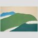 Quadro Kamisaka Montanhas Verdes Tela Moldura Preta 120X80Cm