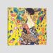 Quadro Klimt Lady With Fan Tela No Chassi 40X40Cm