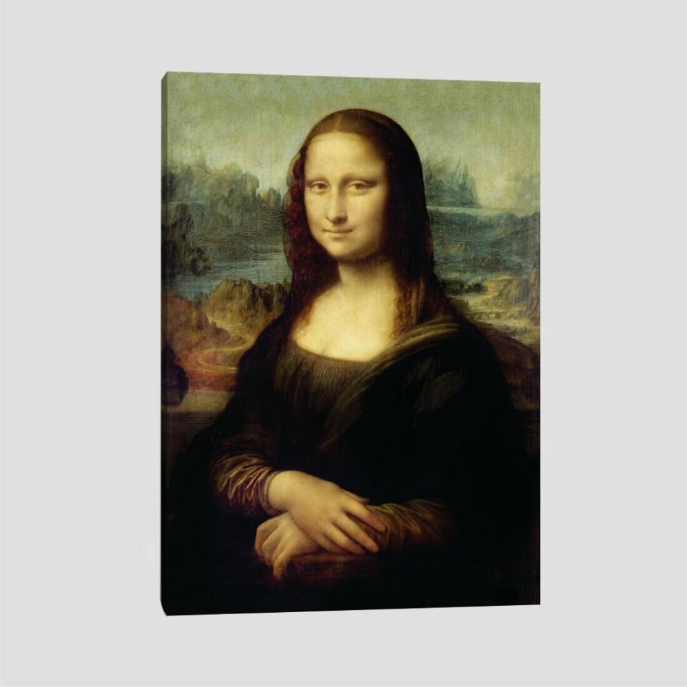 Quadro Leonardo Da Vinci Mona Lisa Tela No Chassi 120X80Cm