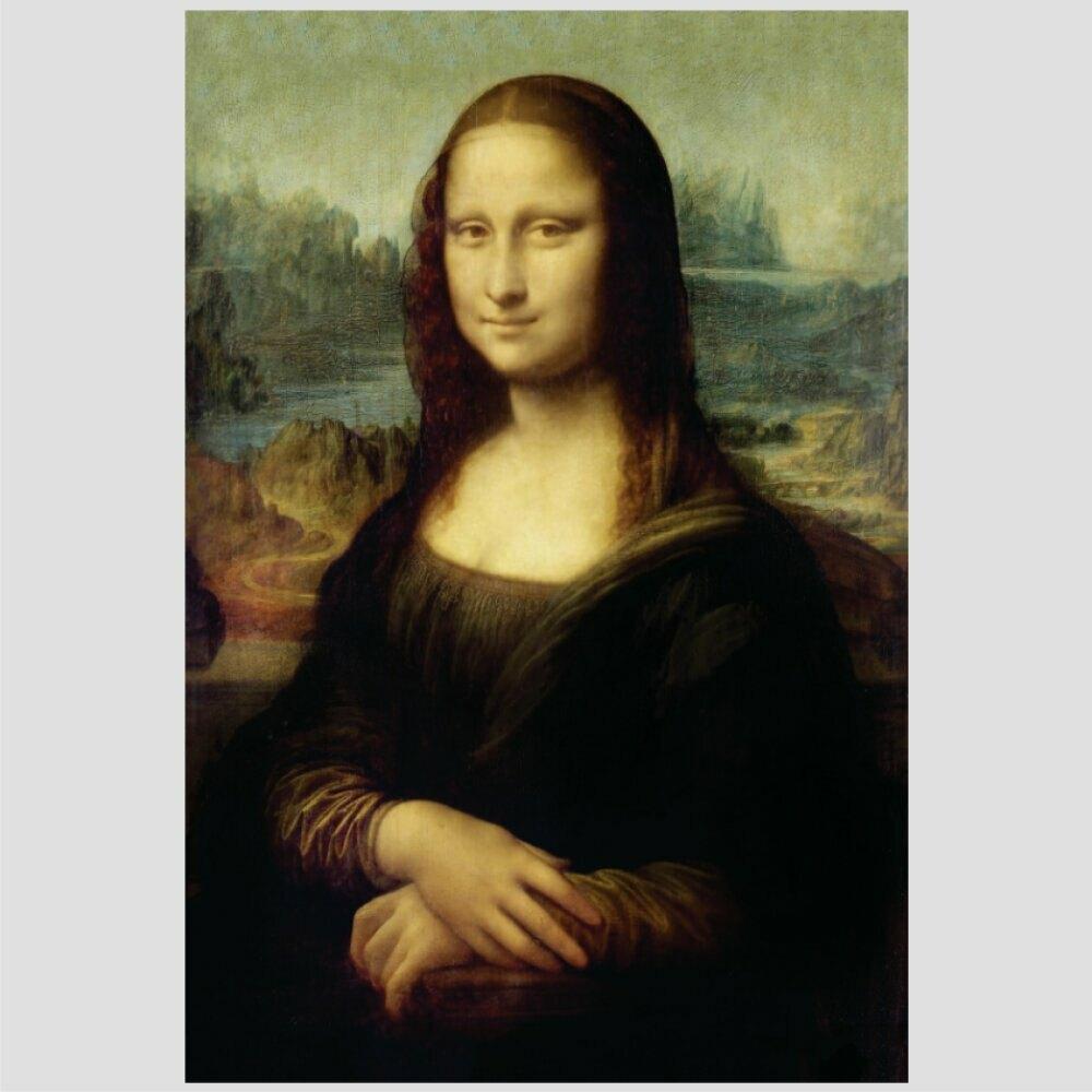 Quadro Leonardo Da Vinci Mona Lisa Tela No Chassi 120X80Cm
