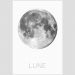Quadro Lua Tela No Chassi 63X42Cm