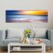 Quadro Panorâmico Mar E Sol No Chassi 100X30Cm