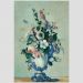 Quadro Paul Cézanne Flowers In A Rococo Vase Tela No Chassi 95X63Cm