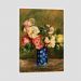 Quadro Renoir Buquê De Pimavera Tela Moldura Branca 95X63Cm