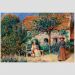 Quadro Renoir Na Bretanha Tela Moldura Bege 63X42Cm