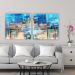 Quadro Tela Composição Mediterrâneo No Chassi 2X 80X80Cm