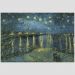 Quadro Van Gogh Noite Estrelada Sobre O Ródano Tela No Chassi 95X63Cm