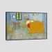 Quadro Van Gogh Quarto Em Arles Tela Moldura Preta 63X42Cm
