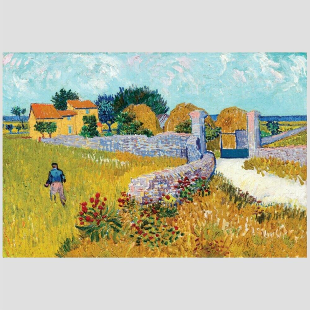 Quadro Van Gogh Quinta Na Provença 1888 Tela No Chassi 95X63Cm