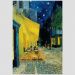 Quadro Van Gogh Terraço Do Café À Noite Tela No Chassi 95X63Cm