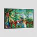 Renoir Perto Do Lago Tela Moldura Preta 95X63Cm