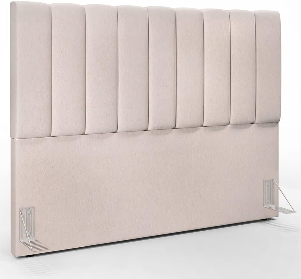 Cabeceira de Cama Box Queen 160 Dali Suede Bege