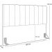 Cabeceira de Cama Box Queen 160 Dali Suede Bege