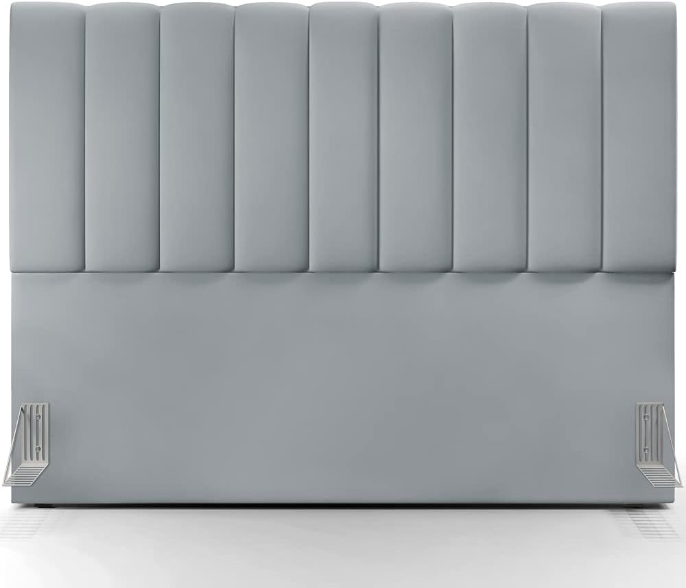 Cabeceira de Cama Box Queen 160 Dali Suede Cinza