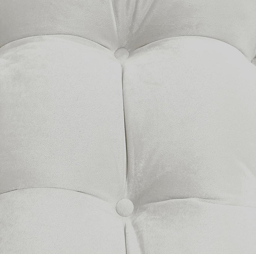 Poltrona Costela com Puff- Linho Bege