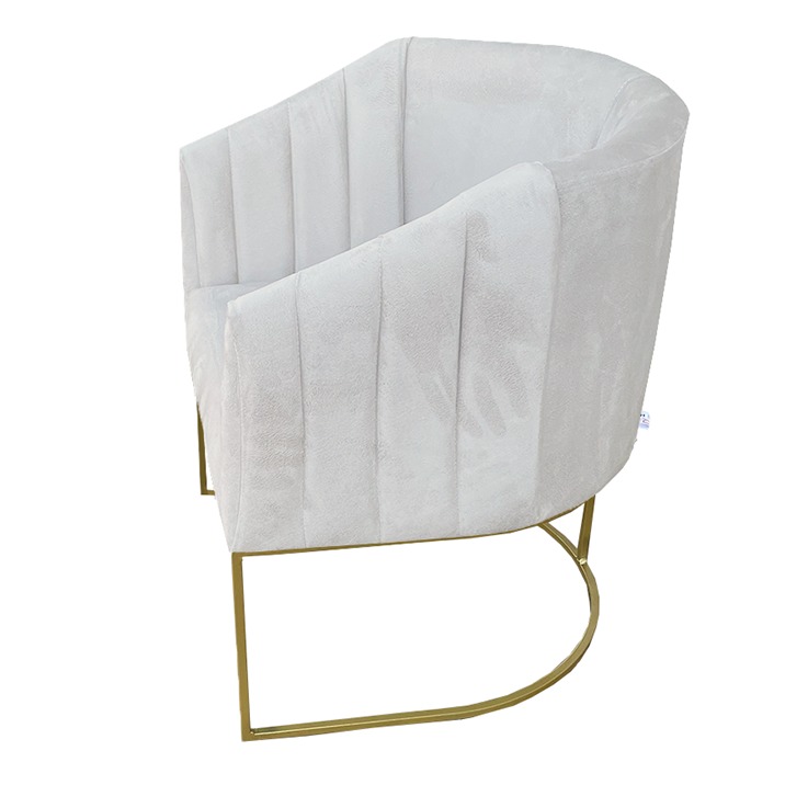 Poltrona Julie Base Metálica Branca