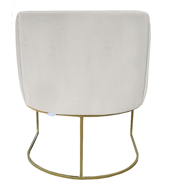 Poltrona Julie Base Metálica Branca