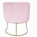 Poltrona Julie Base Metálica Rosa
