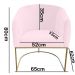 Poltrona Julie Base Metálica Rosa