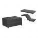 Puff Cama Dobrável Solteiro Recamier-