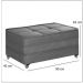 Puff Cama Dobrável Solteiro Recamier-