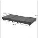 Puff Cama Dobrável Solteiro Recamier-