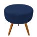 Puff Quality Redondo Pés Palito-Azul Escuro