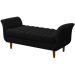Recamier Estofado Grécia Preto 150 cm.