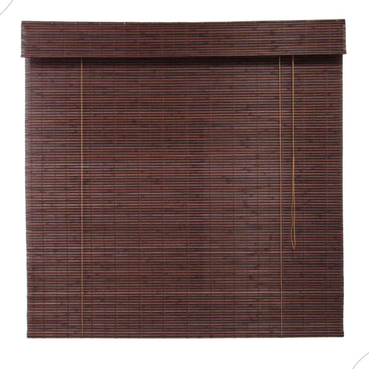 Persiana Bambu Rolo 180larg x 140alt com bandô - Zebrano