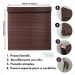Persiana Bambu Rolo 180larg x 140alt com bandô - Zebrano