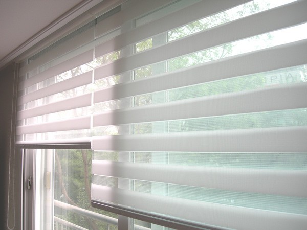 Persiana Rolo Double Vision 240larg x 160alt Branca - (2pçs)