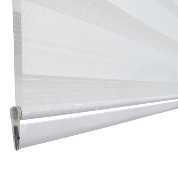 Persiana Rolo Double Vision 240larg x 160alt Branca - (2pçs)