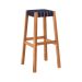 Banco Alto Fita Garden Natural/Azul