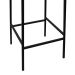 Banqueta Gabi Metal Encosto Anatômico Telinha Natural Assento Estofado - Preto/Amêndoa Corano Bege