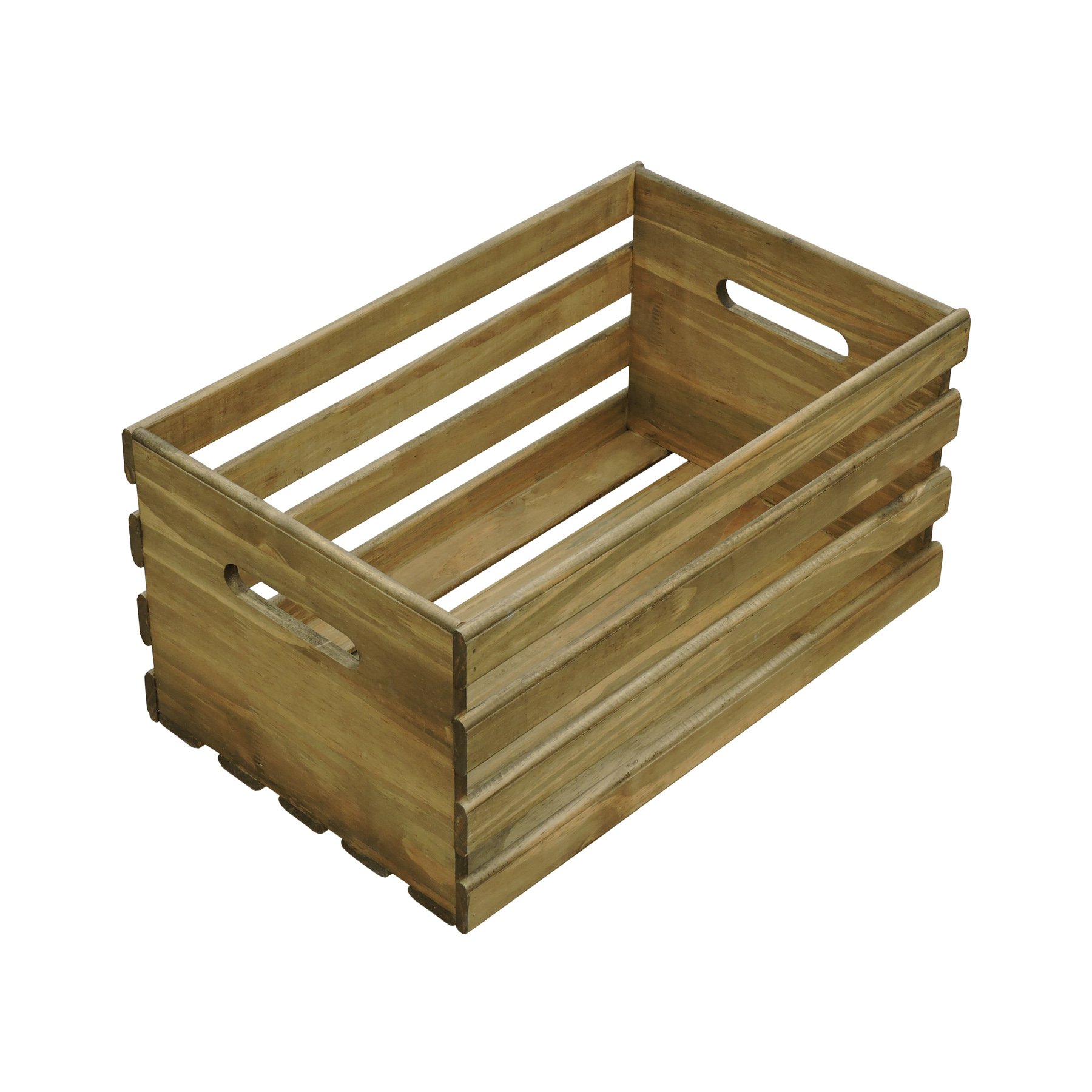 Caixa HortiFruti Malta 40x24x23cm Natural/Madeira