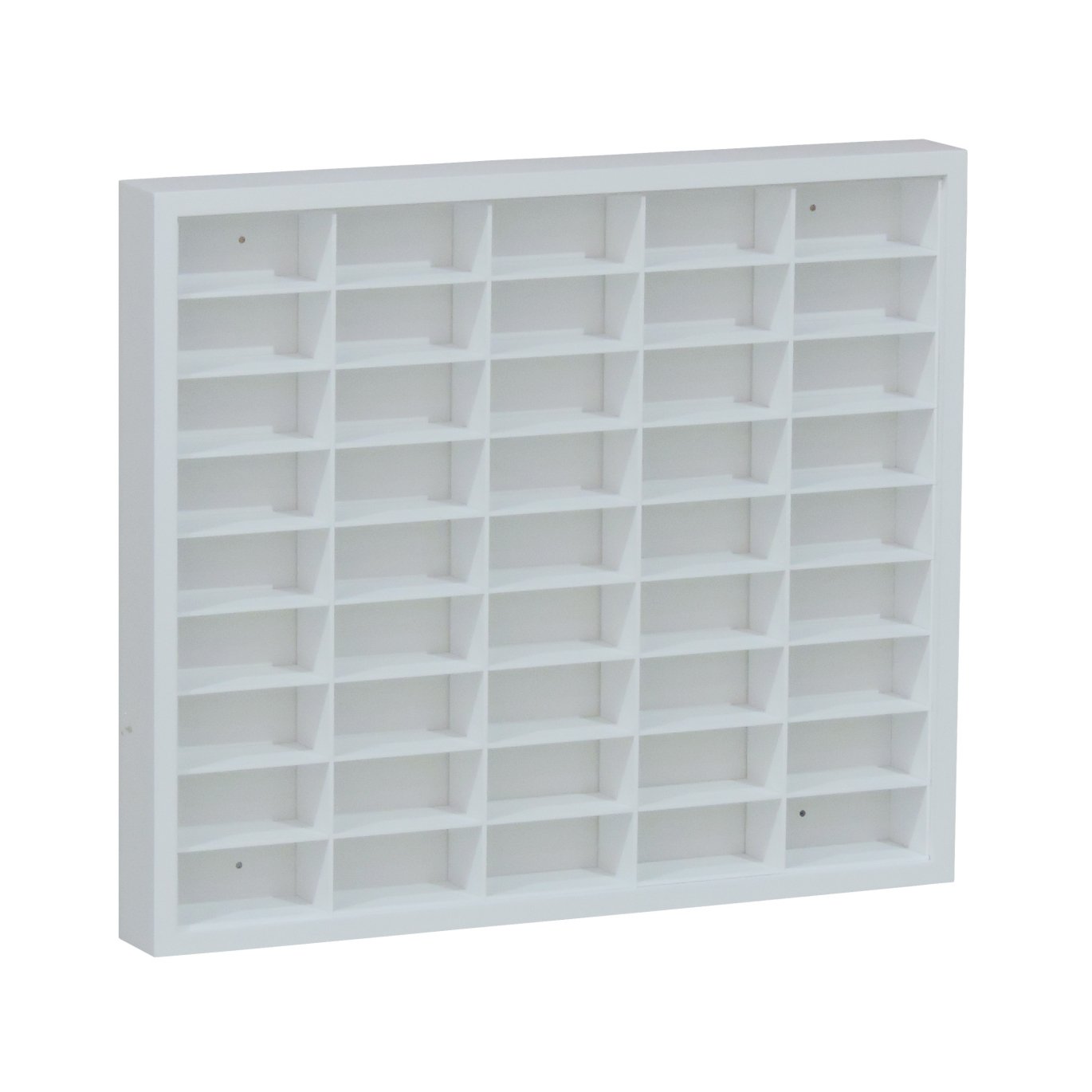 Estante para Miniaturas/Esmaltes 45 Nichos Roma Branco