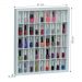 Estante para Miniaturas/Esmaltes 45 Nichos Roma Branco