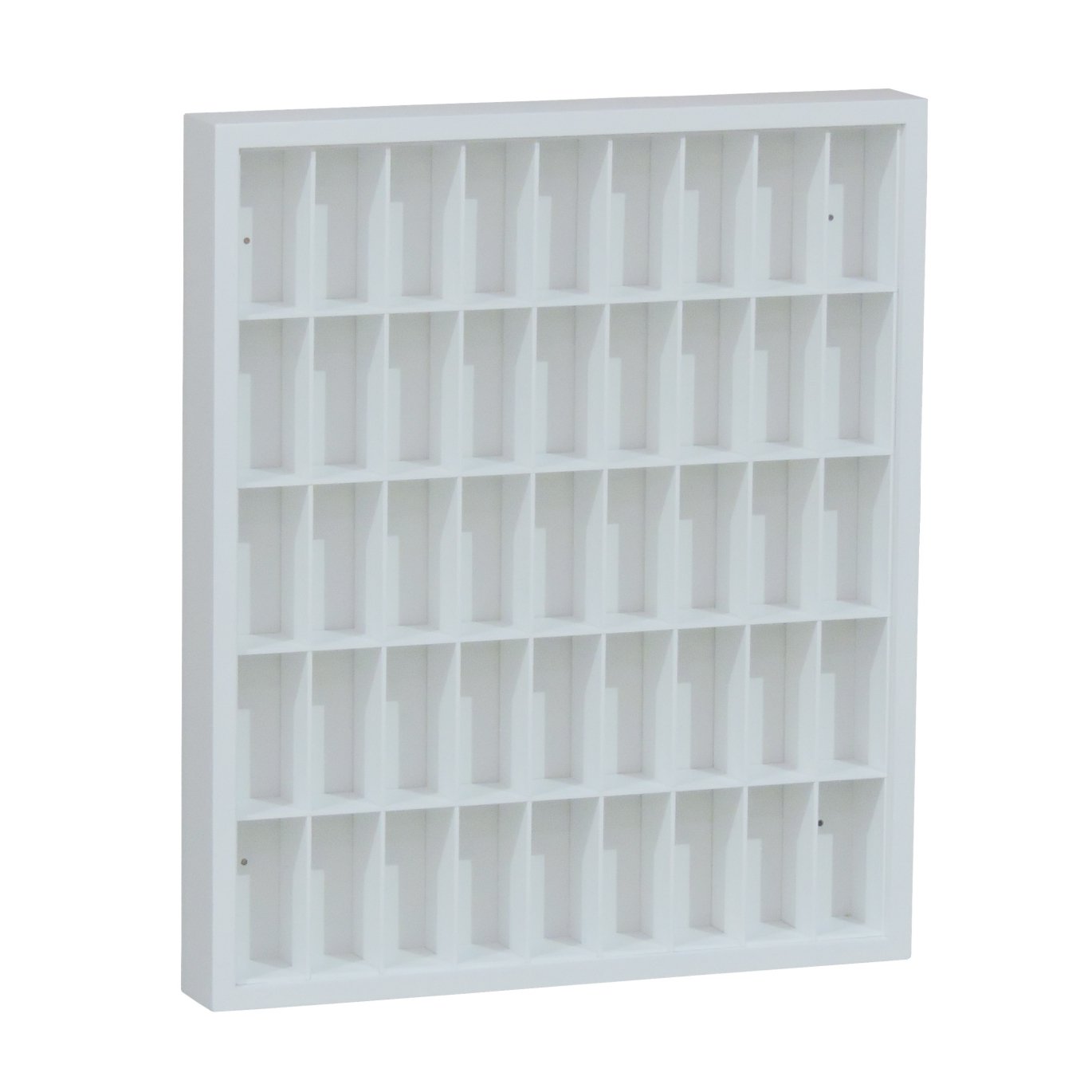 Estante para Miniaturas/Esmaltes 45 Nichos Roma Branco