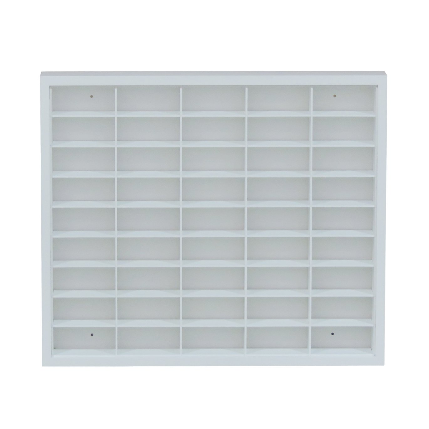 Estante para Miniaturas/Esmaltes 45 Nichos Roma Branco