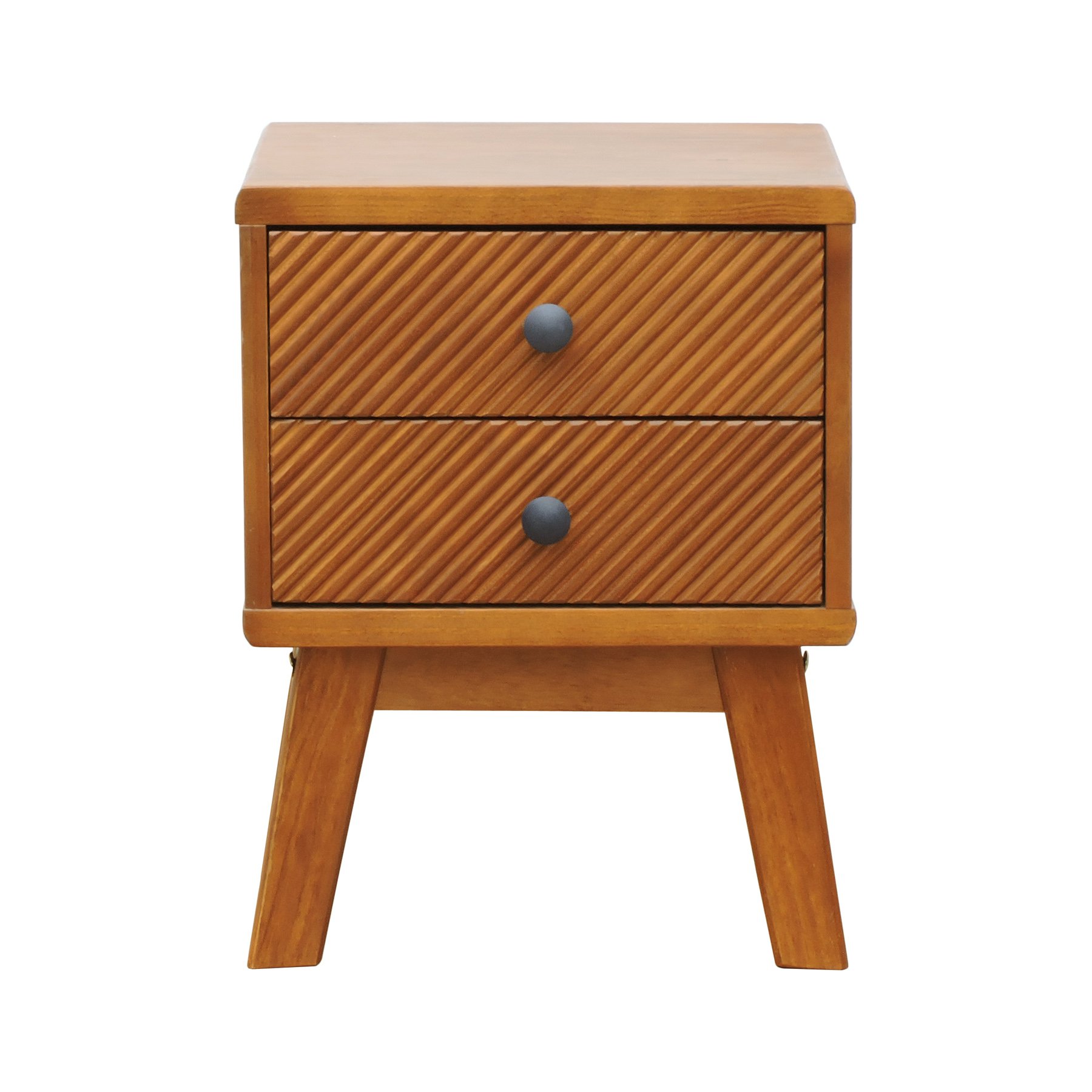 Mesa de Cabeceira 2 Gavetas Maré Amêndoa