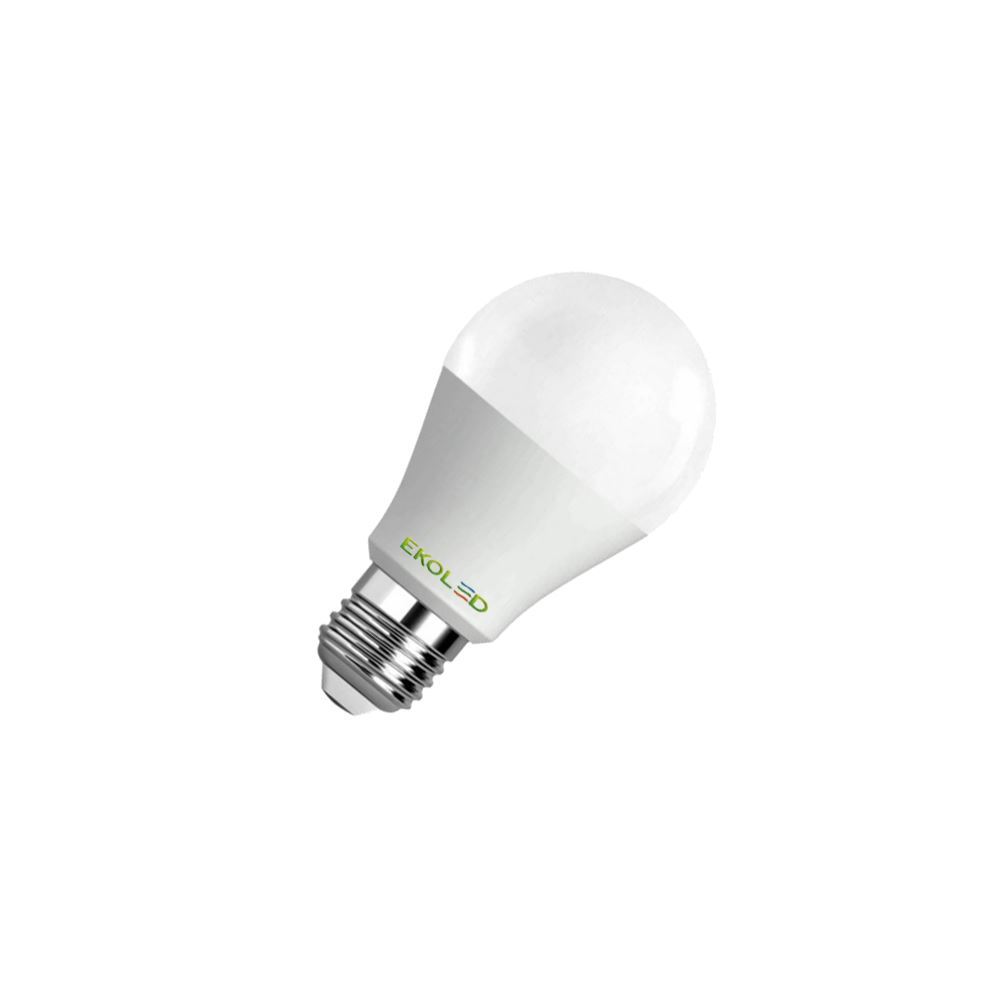 3 Lampadas Bulbo E27 15W Ed   Bivolt Policarbonato Leitosa Branco