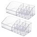 Kit 2 Organizadores de Maquiagem Pincel Esmalte Batom Bancada Porta Makes Cristal Dello